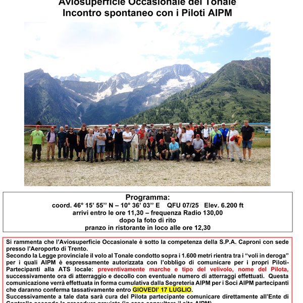 Sabato 19 luglio: Passo Tonale